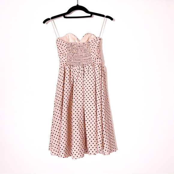 ASOS Sweetheart Neckline Strapless Polka Dot Mini | US SIZE 0 - Picture 4 of 6